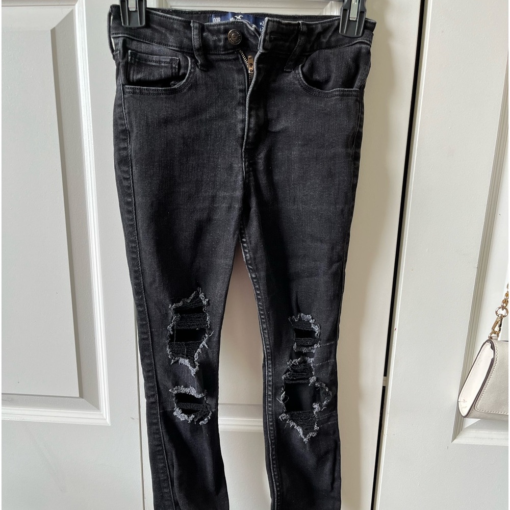 Black jeans with rips
